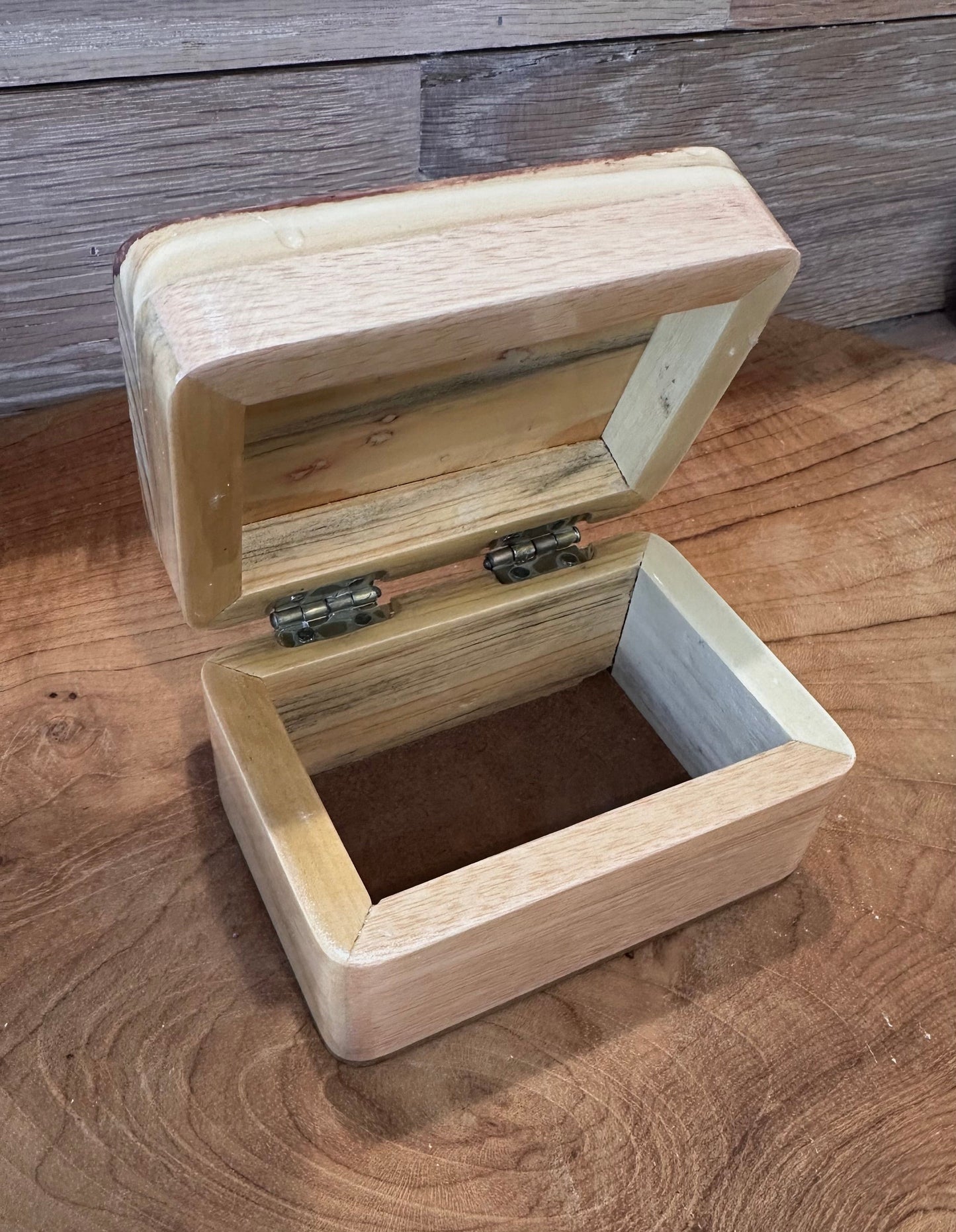 Jewelry Box-Pressed Flowers - Restoration Oak