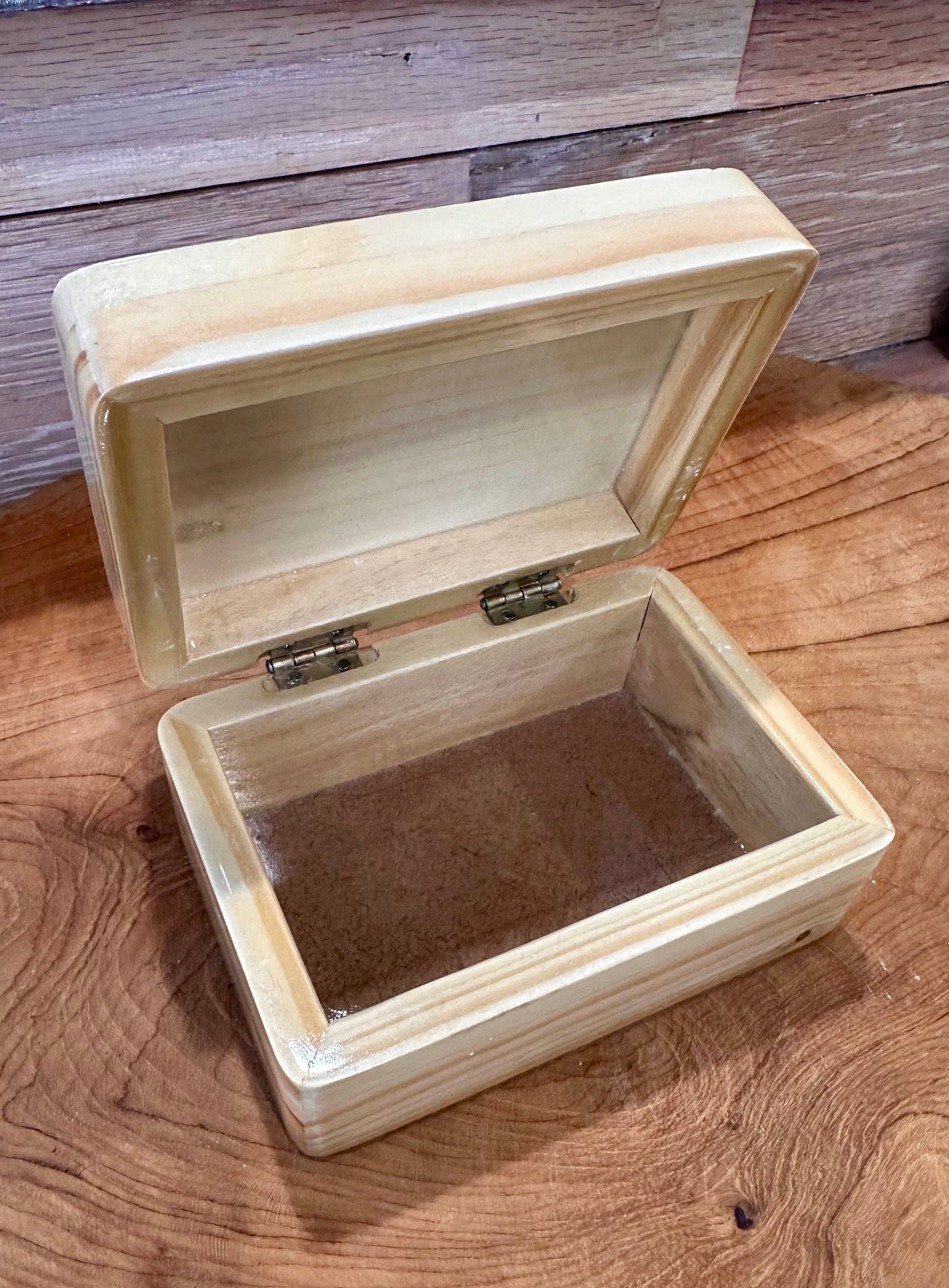 Jewelry Box-Pressed Flowers - Restoration Oak