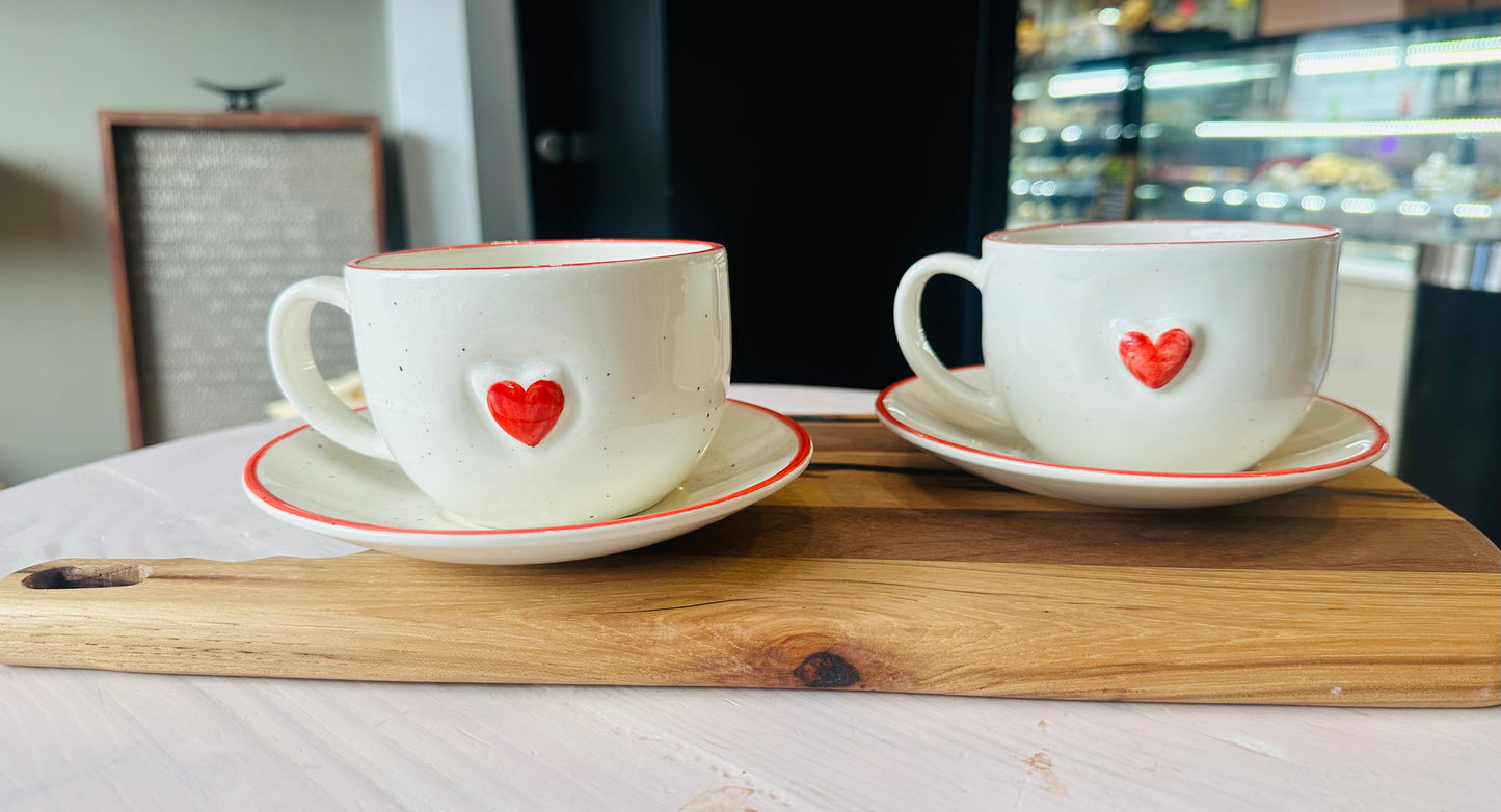 Coffee cup and saucer - Restoration Oak