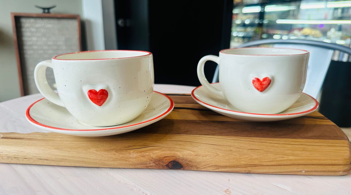 Coffee cup and saucer - Restoration Oak