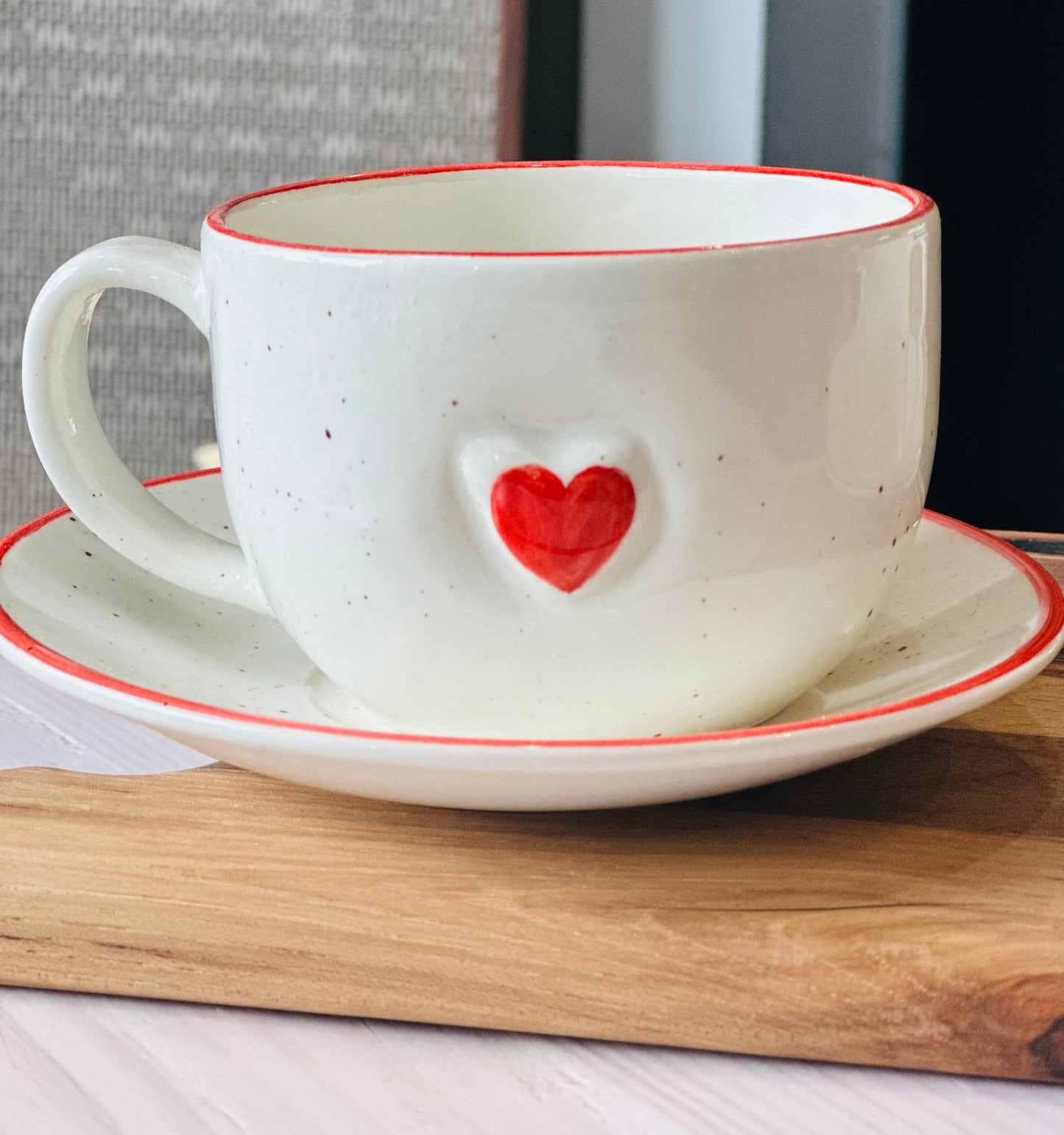 Coffee cup and saucer - Restoration Oak