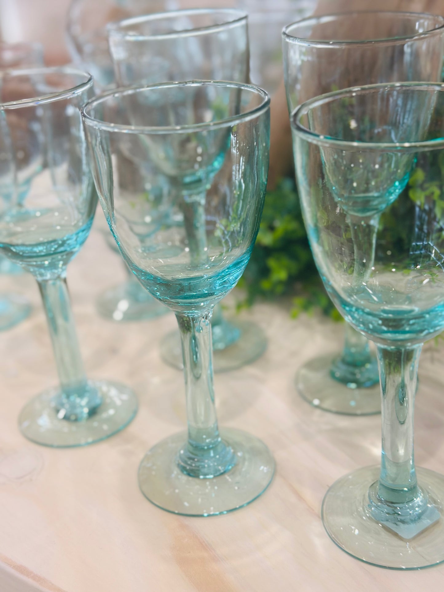 Recycled Wine Glass - Restoration Oak