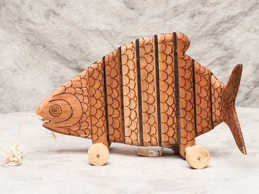 Colombian Fish Pull Toy - Restoration Oak