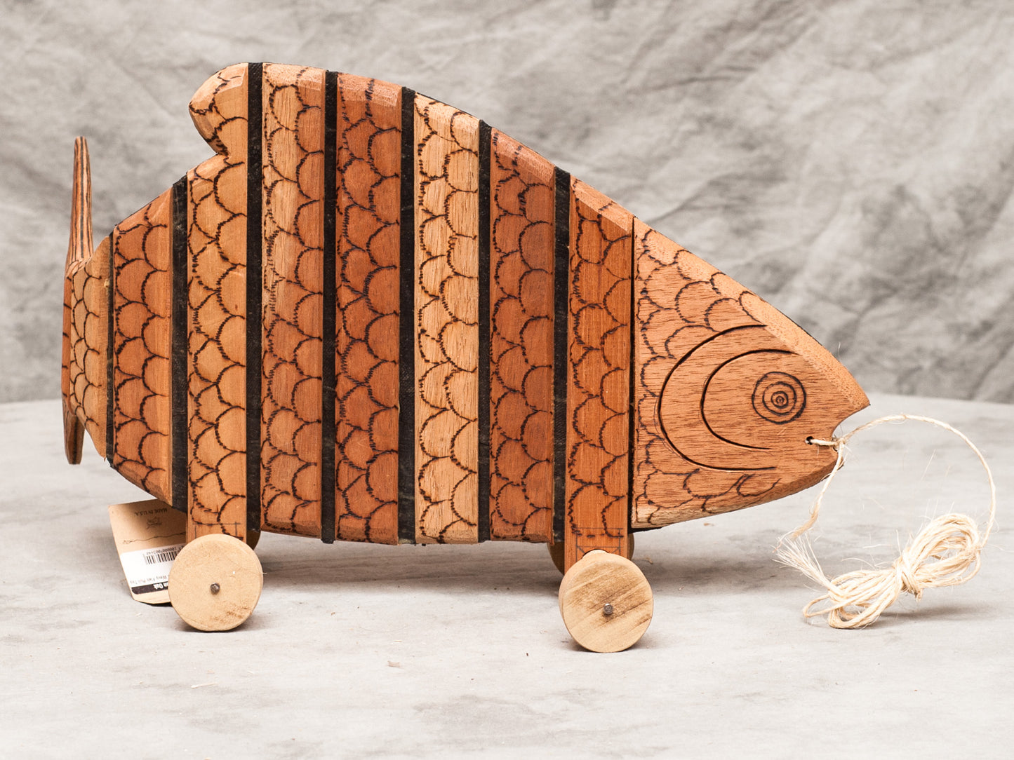 Colombian Fish Pull Toy - Restoration Oak