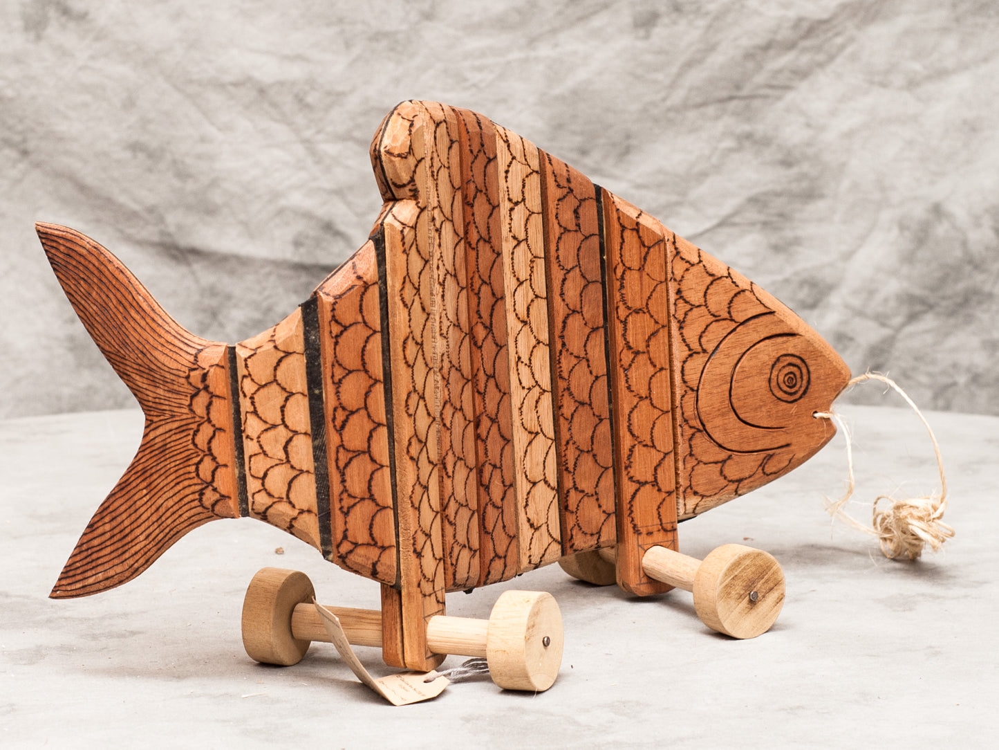 Colombian Fish Pull Toy - Restoration Oak