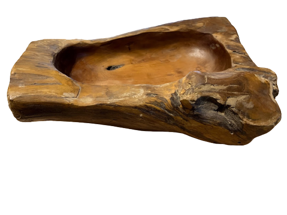 Habini Teak Rectangular Bowl - Restoration Oak