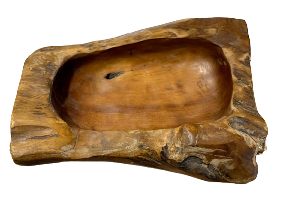 Habini Teak Rectangular Bowl - Restoration Oak