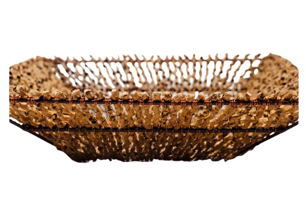 Palme De Seja Square Basket - Restoration Oak
