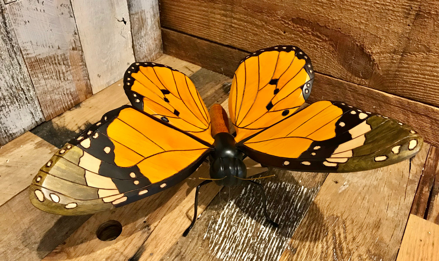 Butterfly Art - Restoration Oak