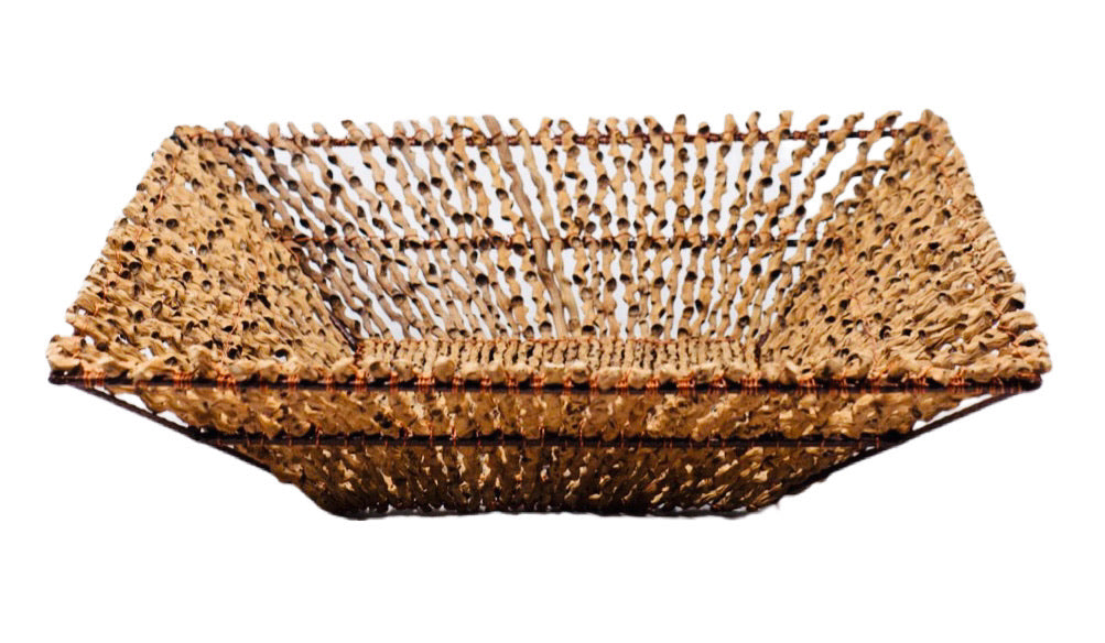 Palme De Seja Square Basket - Restoration Oak