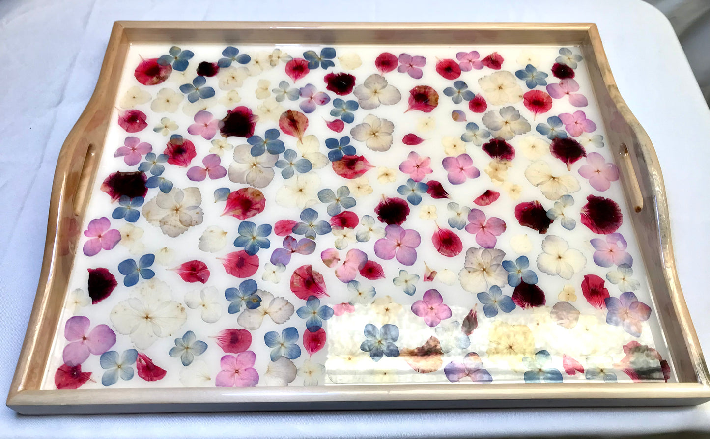 Tray-Pressed Flowers - Restoration Oak