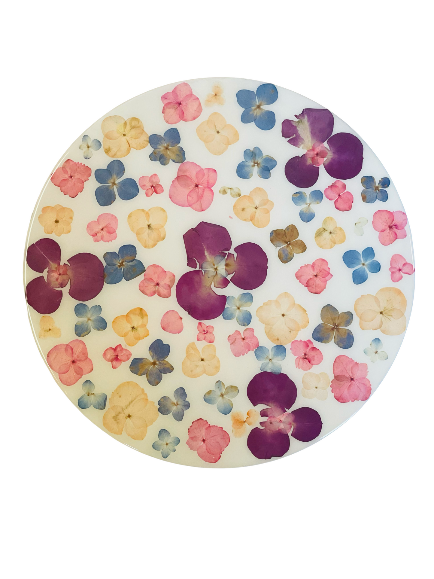 Lazy Susan-Pressed Flowers - Restoration Oak