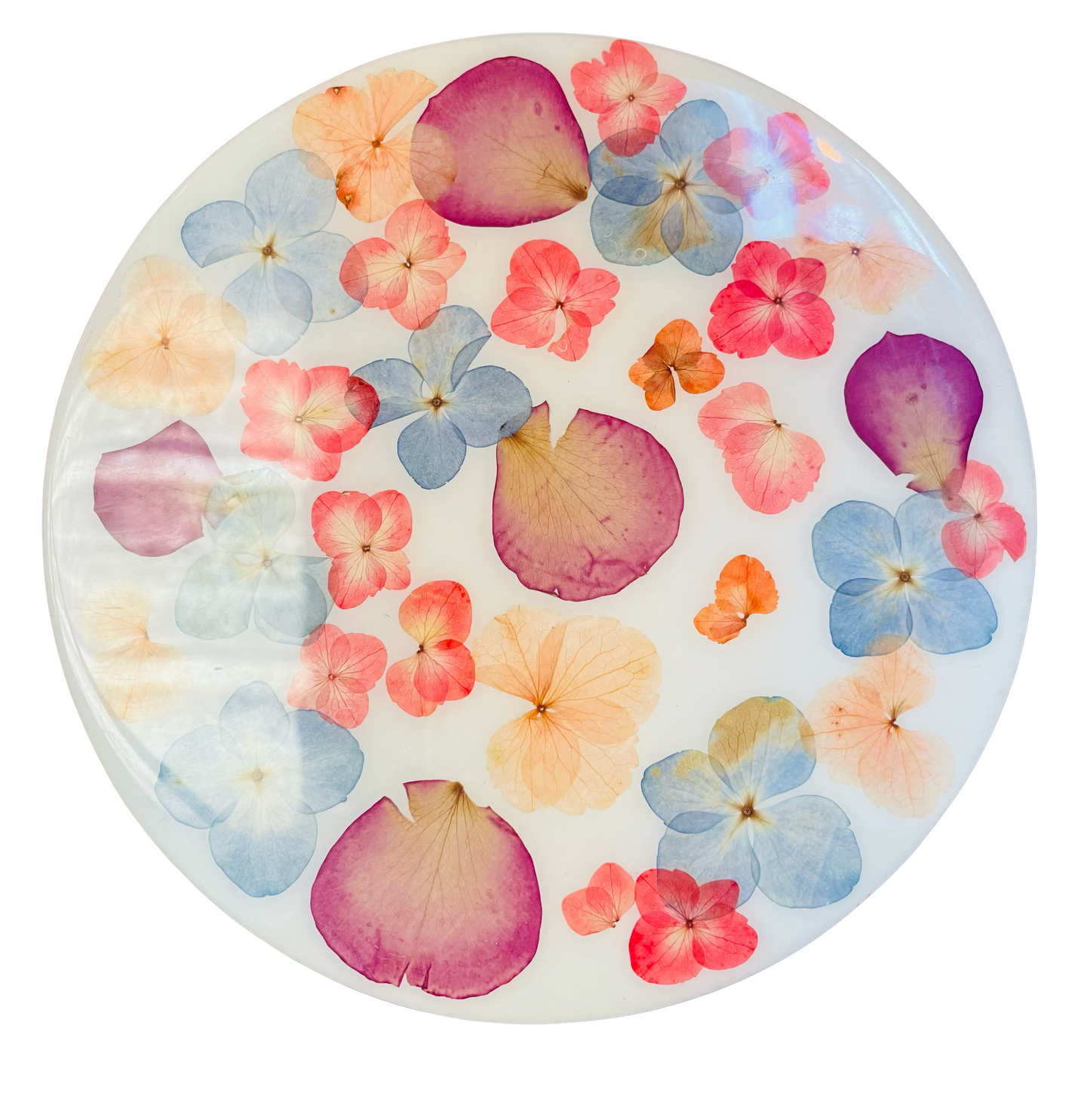 Lazy Susan-Pressed Flowers - Restoration Oak