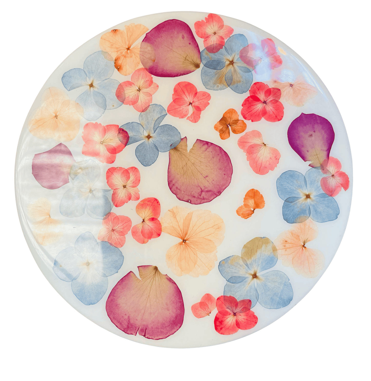 Lazy Susan-Pressed Flowers - Restoration Oak