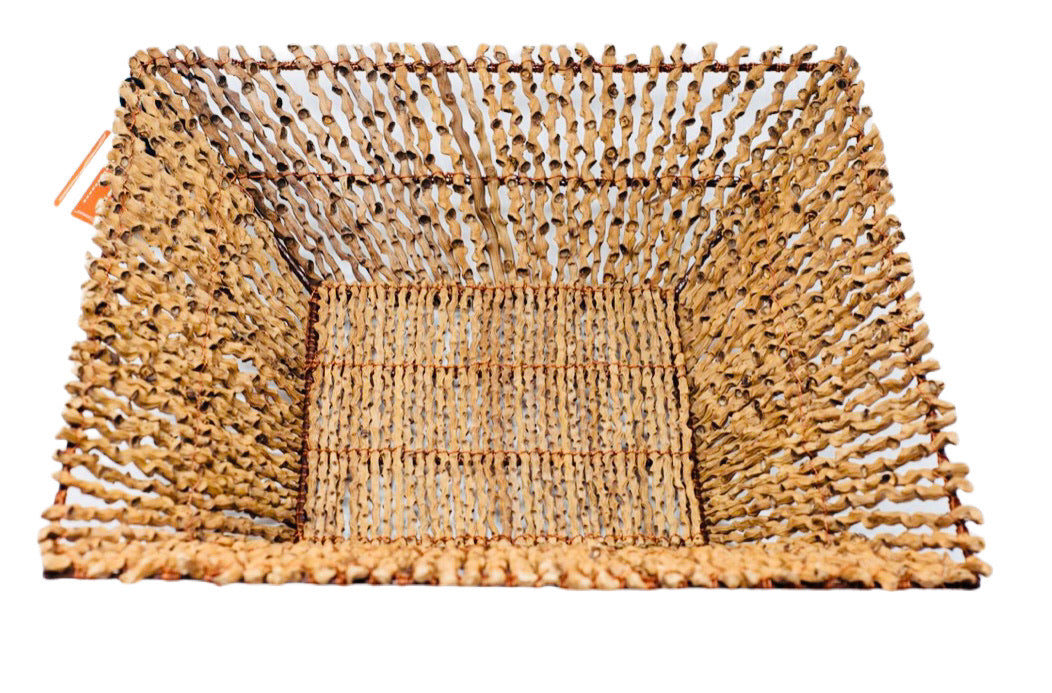 Palme De Seja Square Basket - Restoration Oak