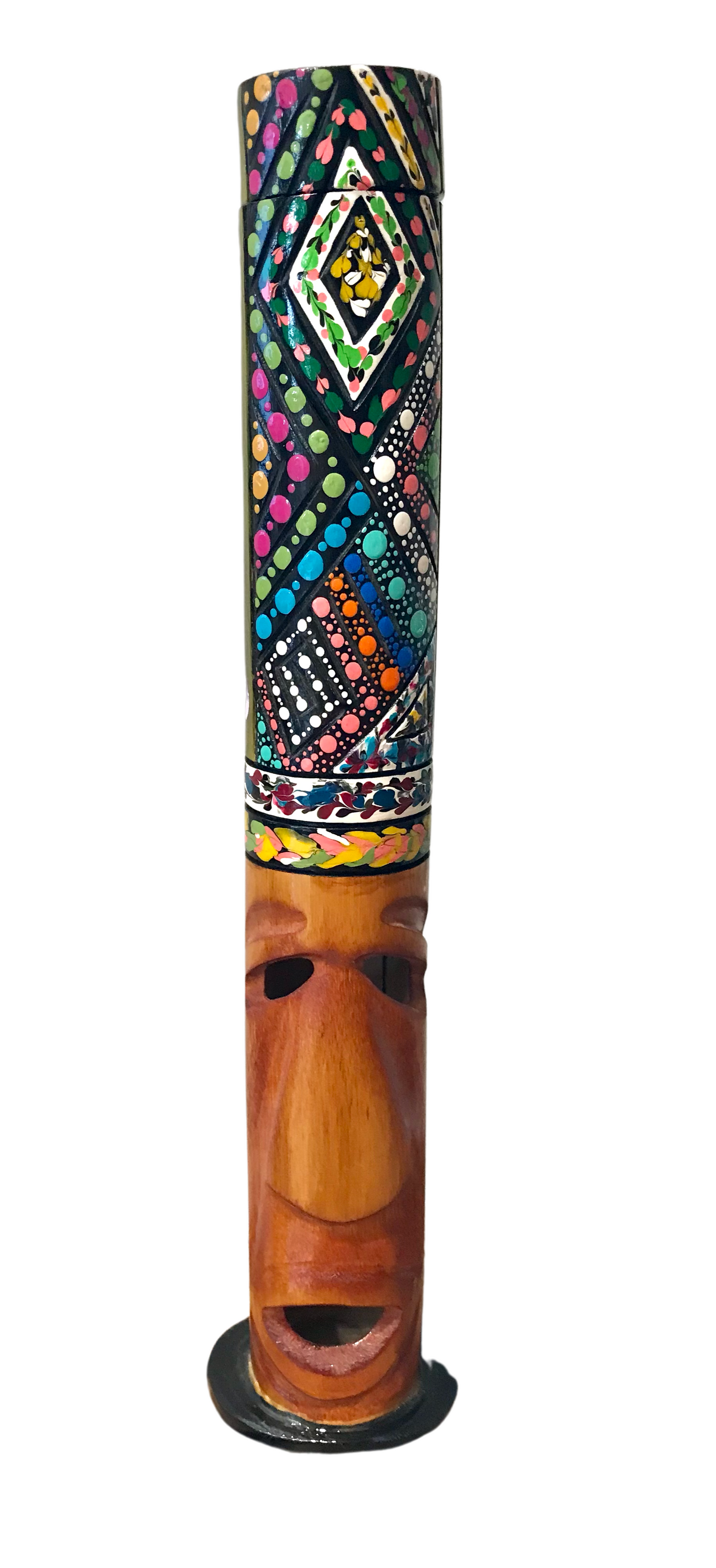 Bamboo Totem Incense Holder - Restoration Oak