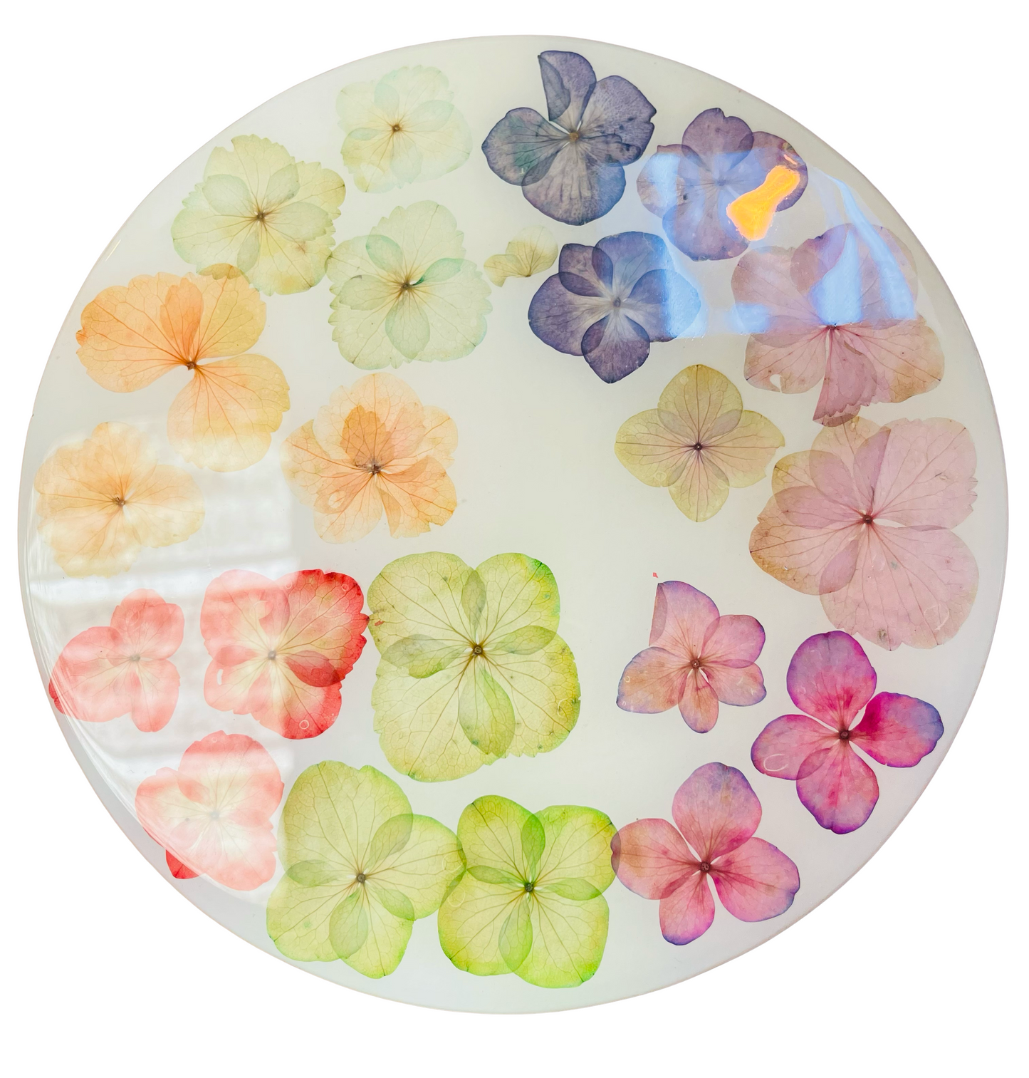 Lazy Susan-Pressed Flowers - Restoration Oak