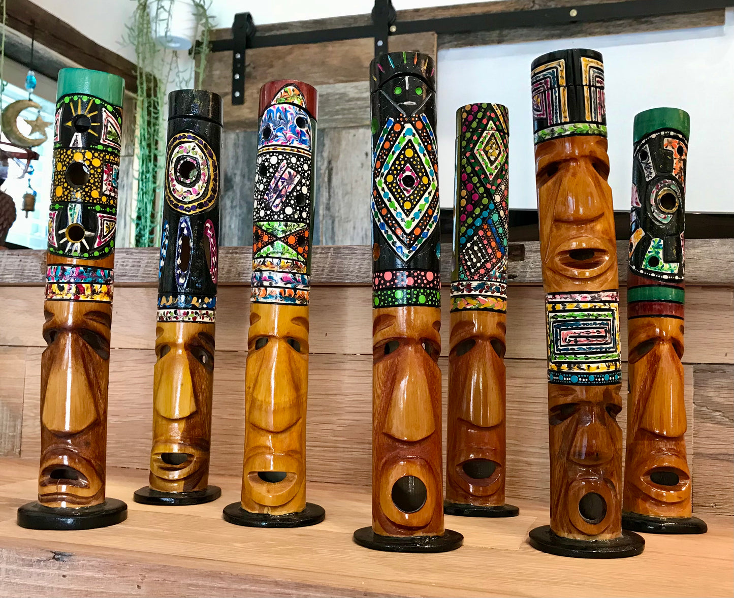 Bamboo Totem Incense Holder - Restoration Oak