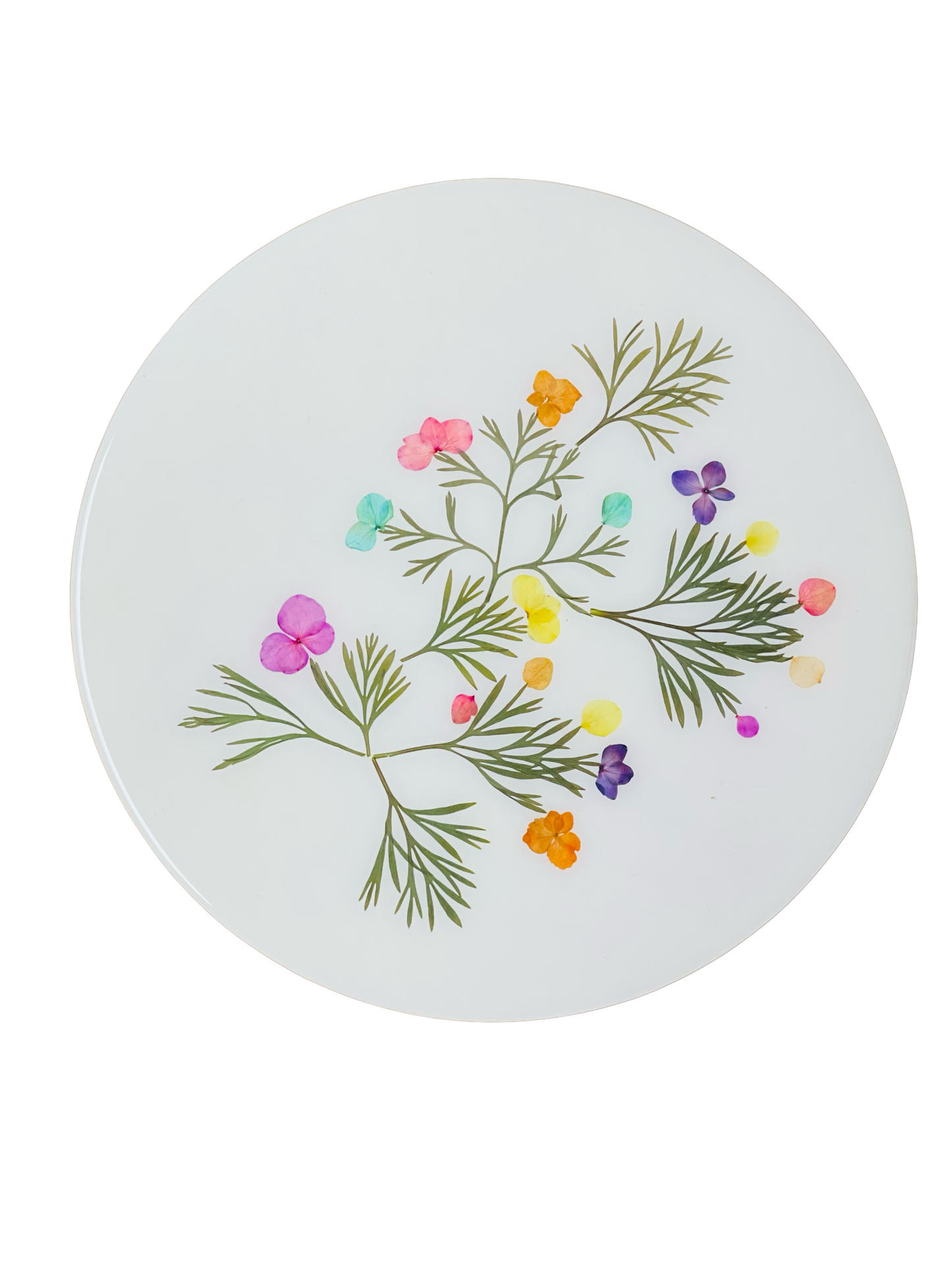 Lazy Susan-Pressed Flowers - Restoration Oak