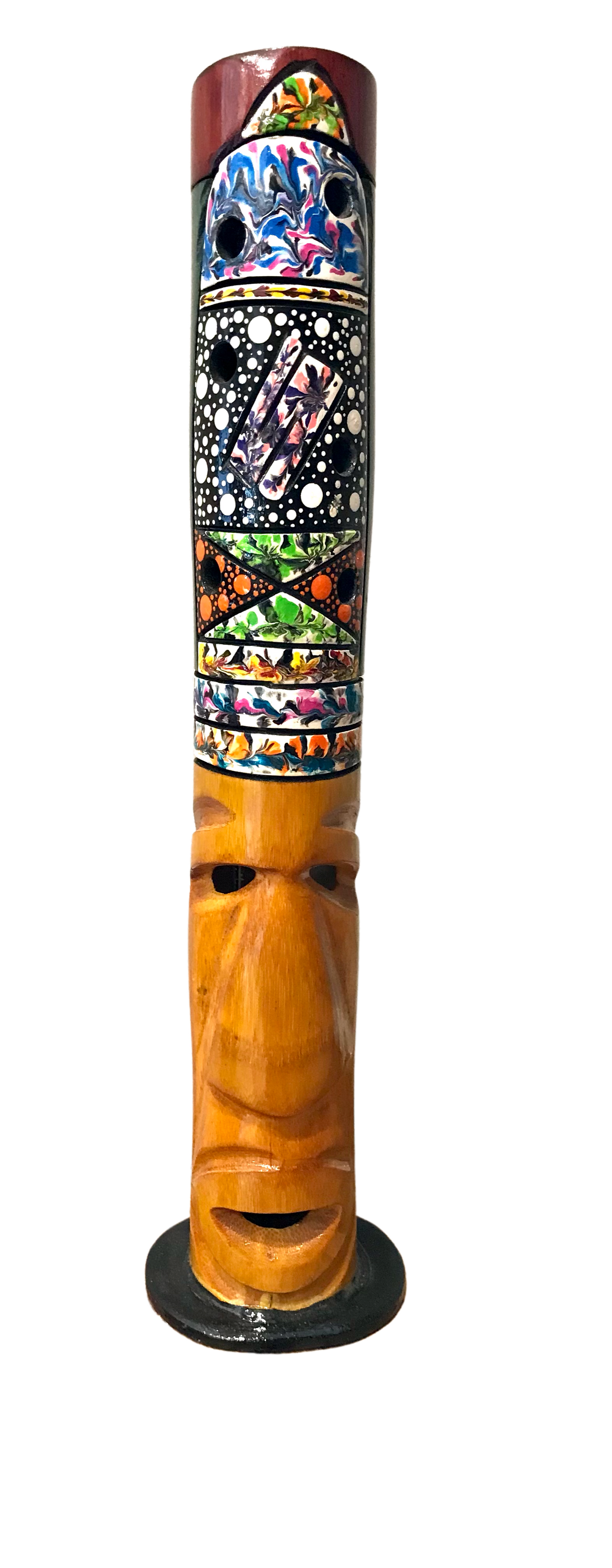 Bamboo Totem Incense Holder - Restoration Oak