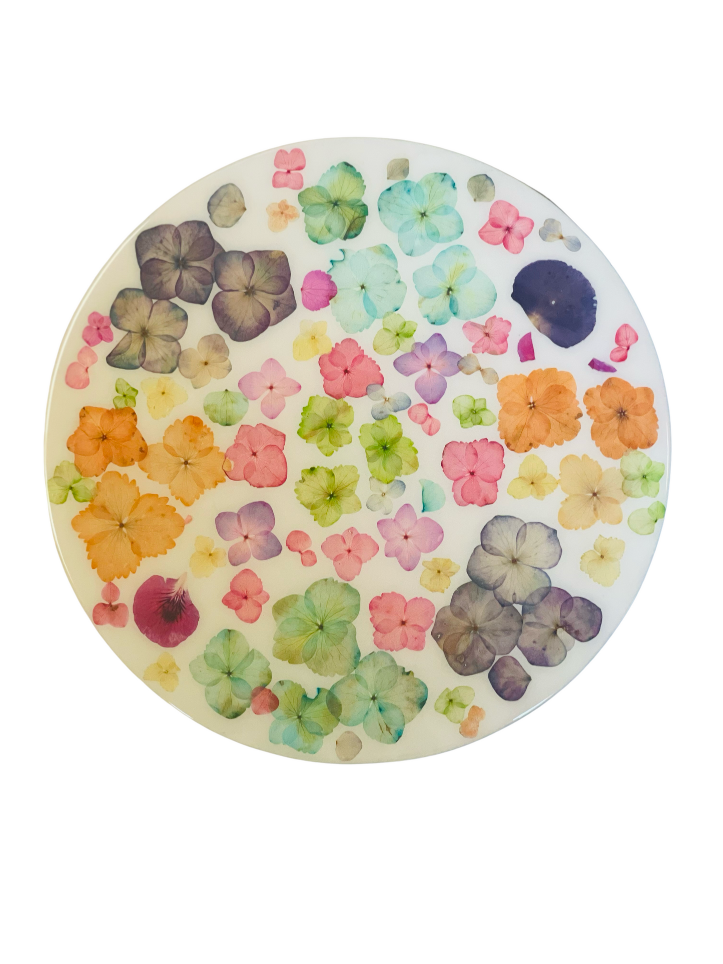 Lazy Susan-Pressed Flowers - Restoration Oak