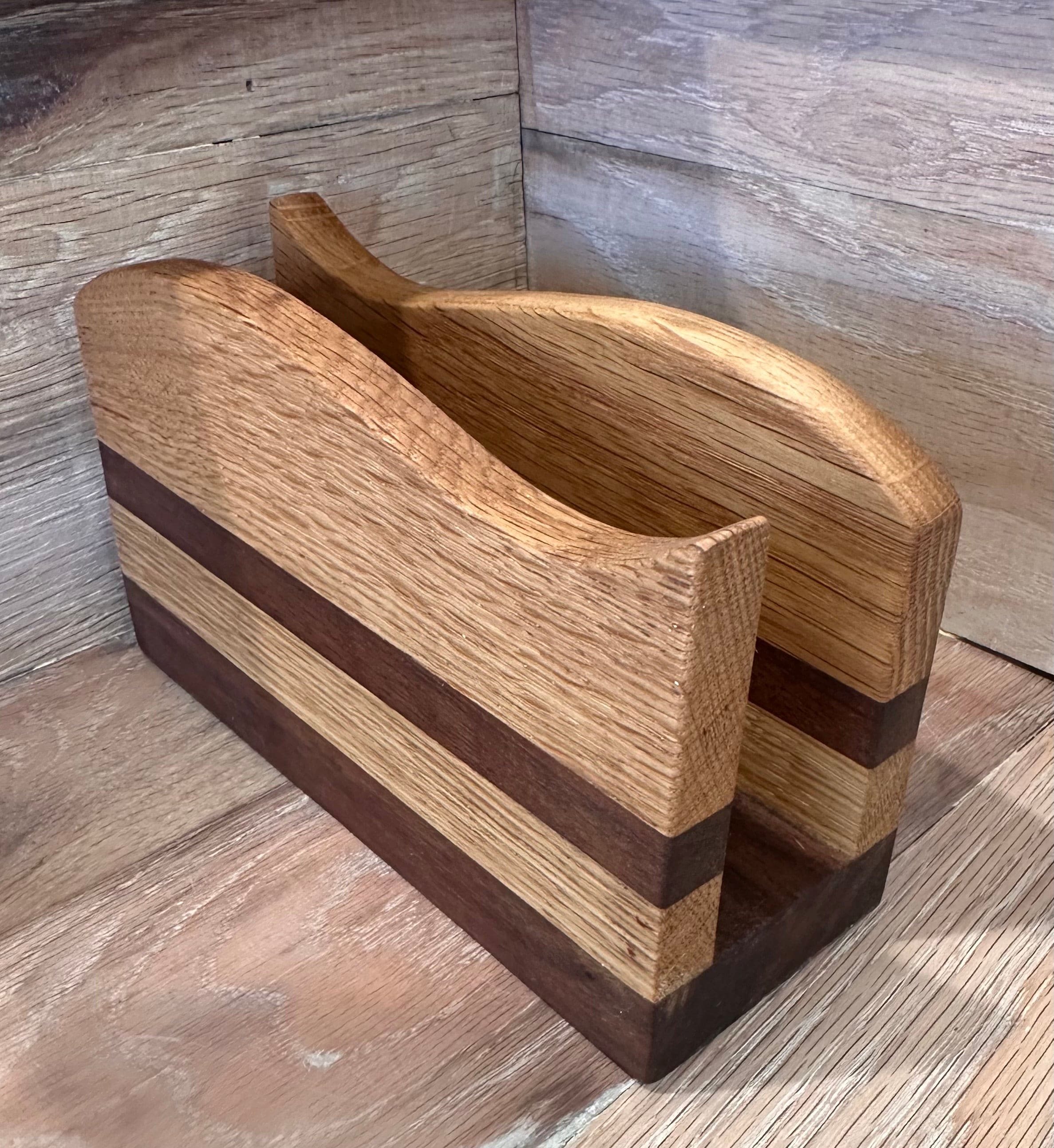 Wood Napkin Holder– Restoration Oak1