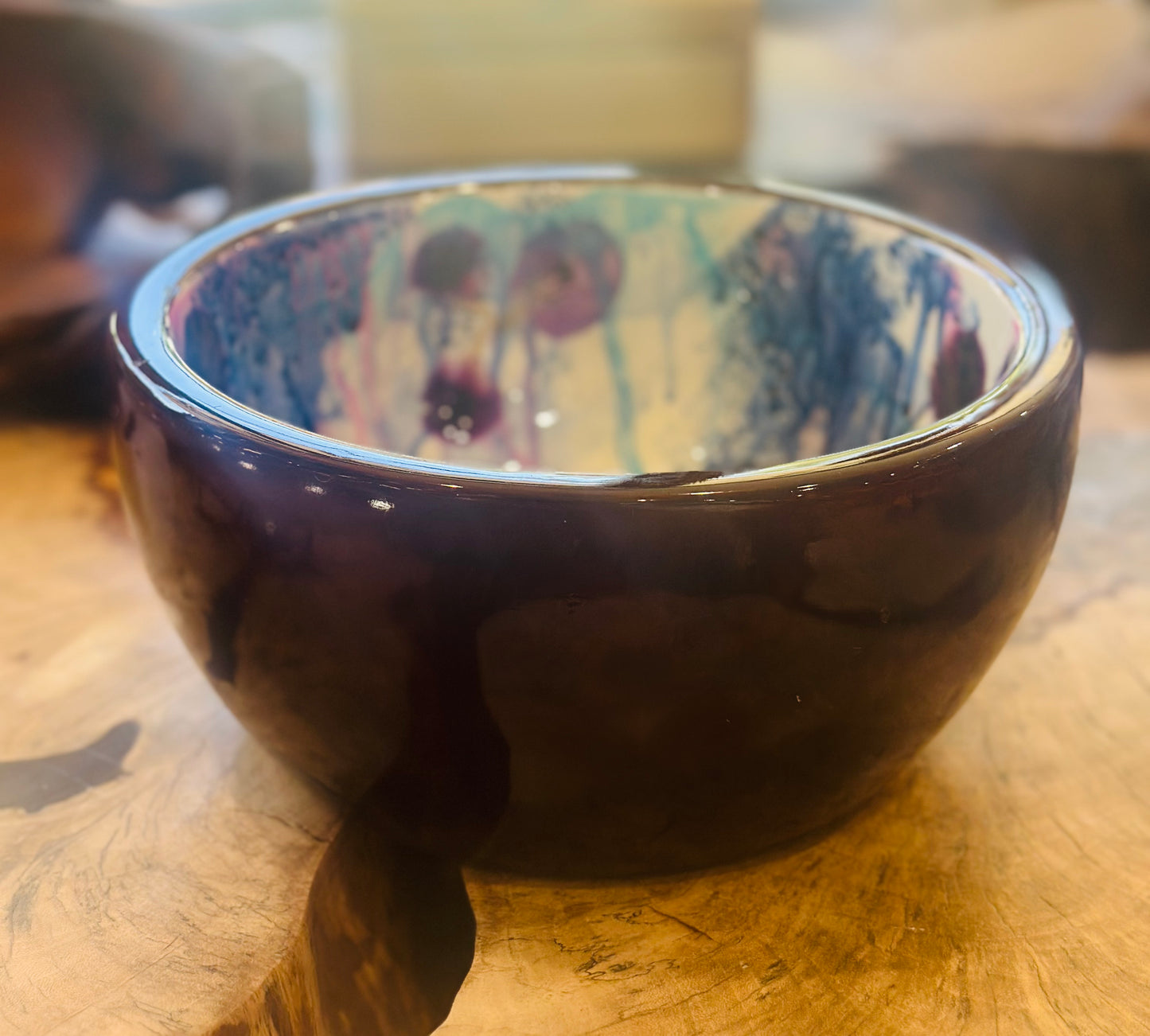 Candy Dish-Pressed Flower - Restoration Oak