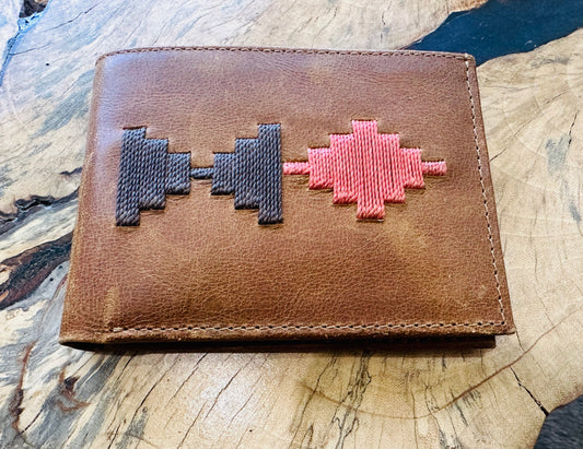 Embroidered Wallet - Restoration Oak