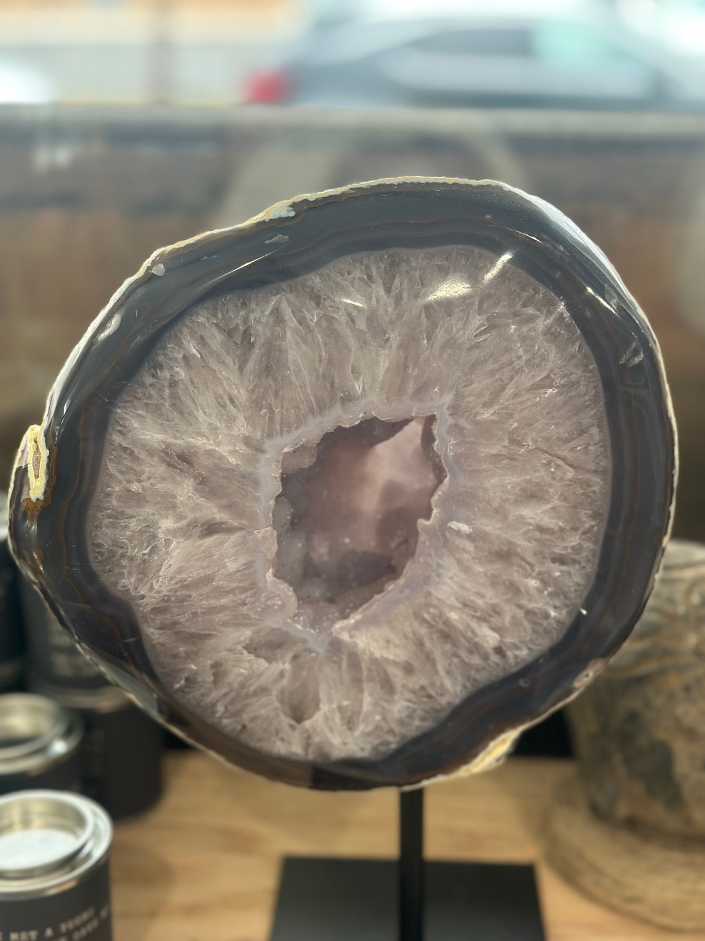 Amethyst Geode - Restoration Oak
