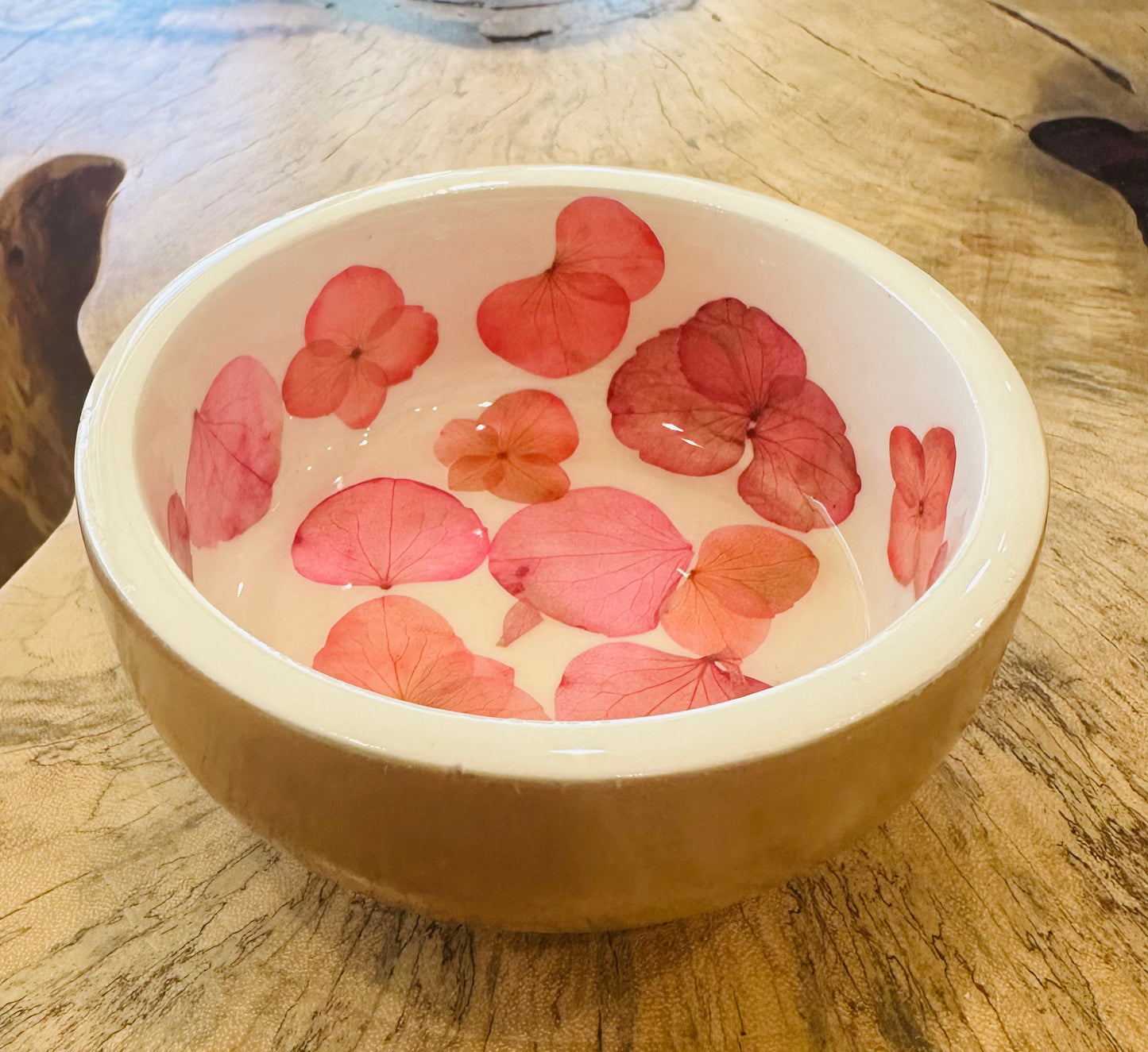 Candy Dish-Pressed Flower - Restoration Oak