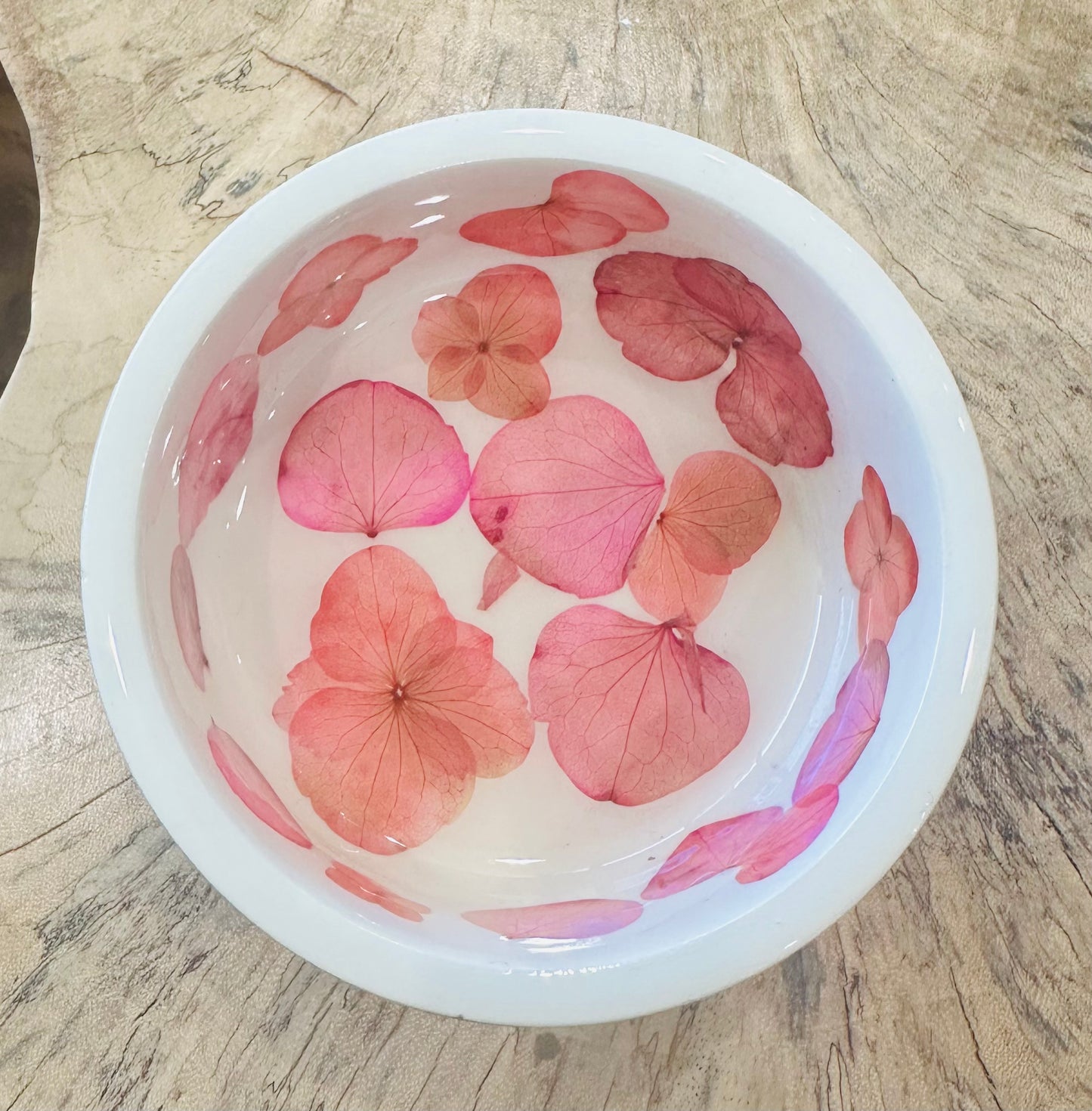 Candy Dish-Pressed Flower - Restoration Oak