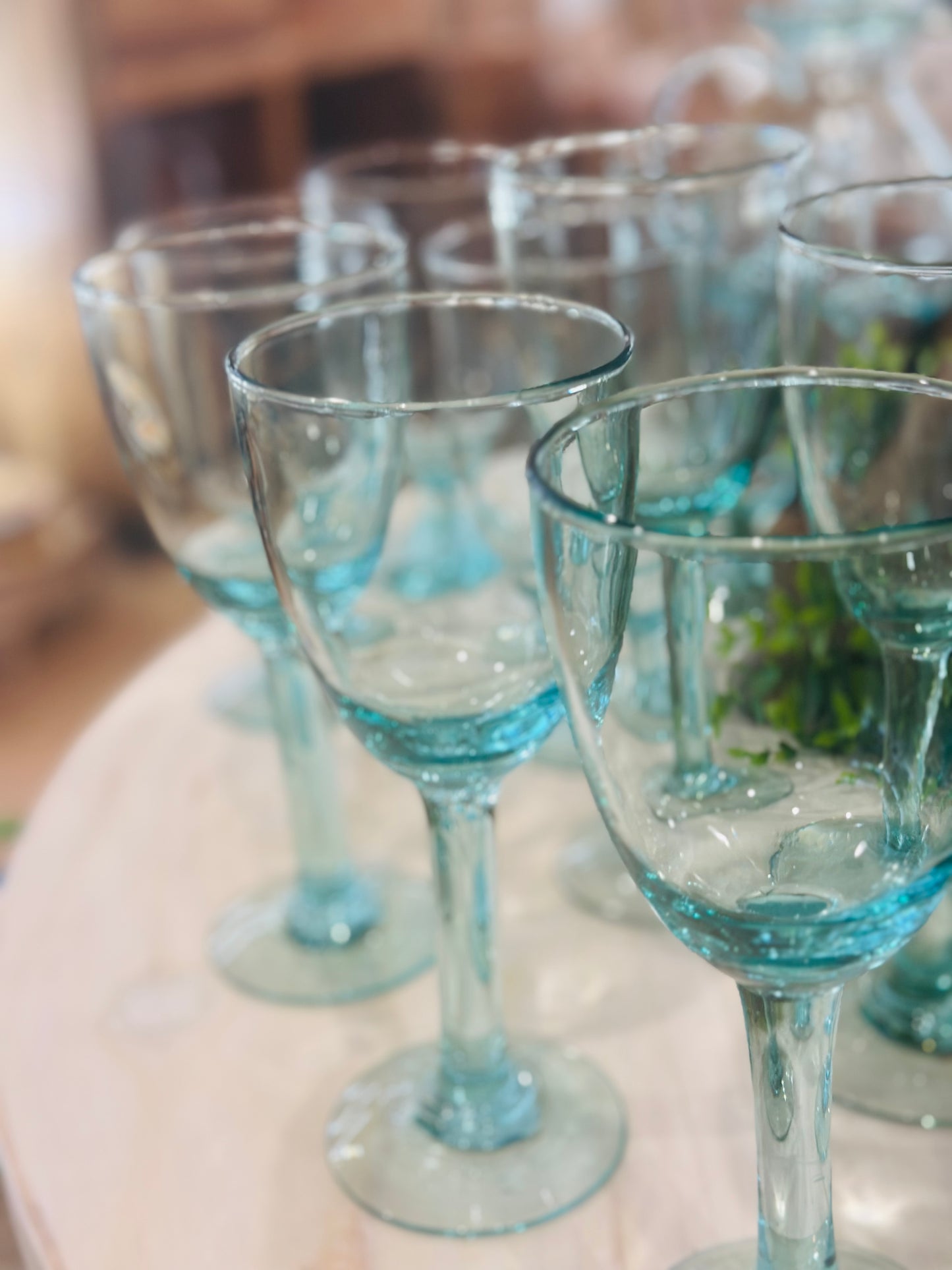 Recycled Wine Glass - Restoration Oak