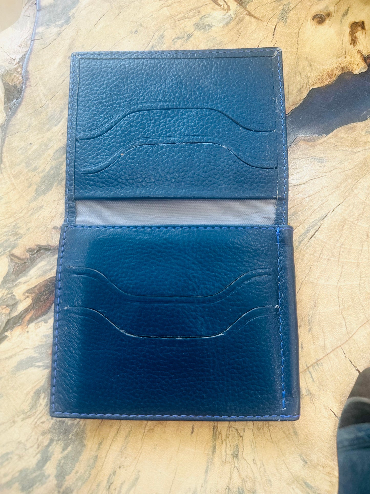 Men's Leather Wallet - Restoration Oak