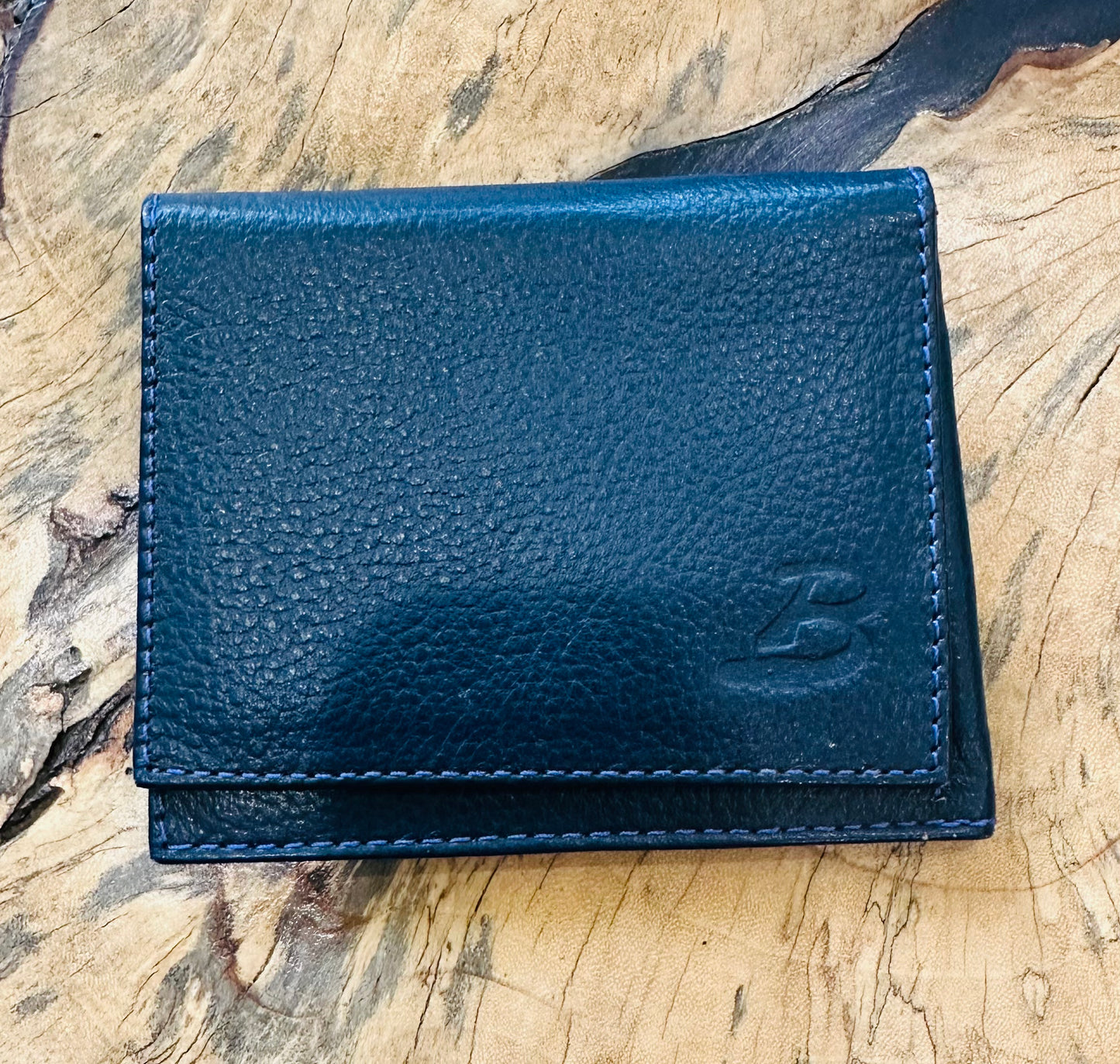 Men's Leather Wallet - Restoration Oak