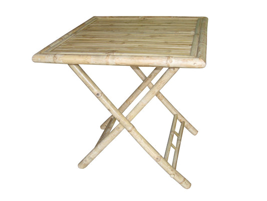 Bamboo Square Folding Table - Restoration Oak