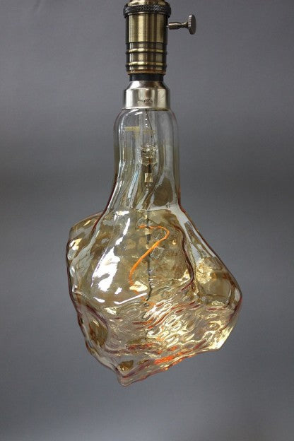 Glacier Lightbulb with LED Filament - Restoration Oak