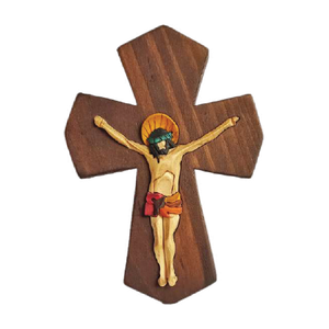 Classic Crucifix Small - Restoration Oak