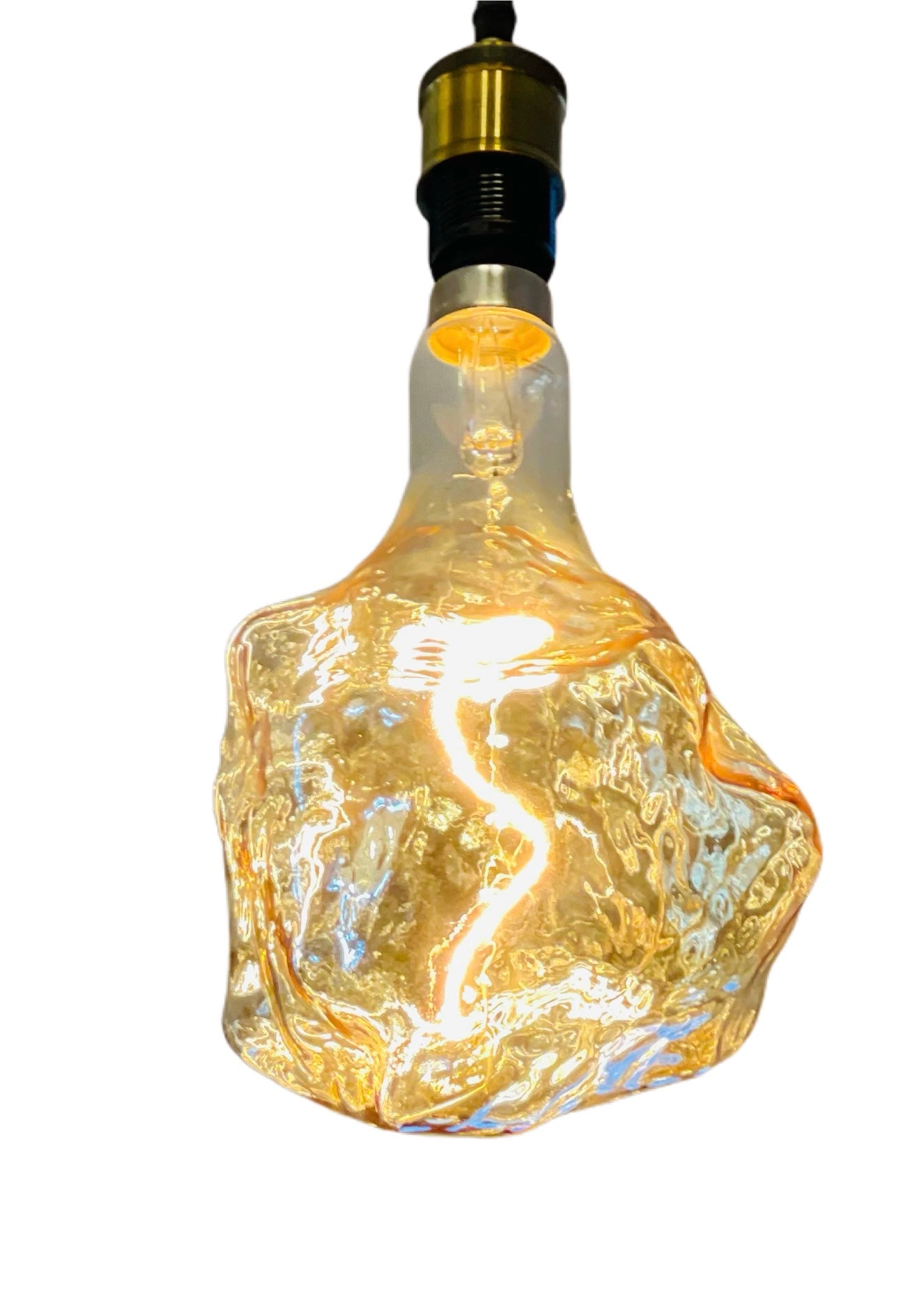 Glacier Lightbulb with LED Filament - Restoration Oak