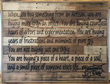 Load image into Gallery viewer, The Artisan&#39;s Story Wall Mount - Restoration Oak