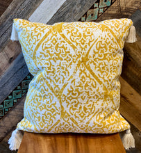 Load image into Gallery viewer, Iris Tassel Throw Pillow - Restoration Oak