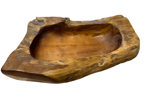 Habini Teak Rectangular Bowl - Restoration Oak