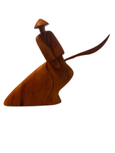 Load image into Gallery viewer, Wooden Samurai Statue - Restoration Oak