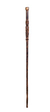 Hand carved Large Tiki Man Walking Stick Made from Palm Wood in Colombia