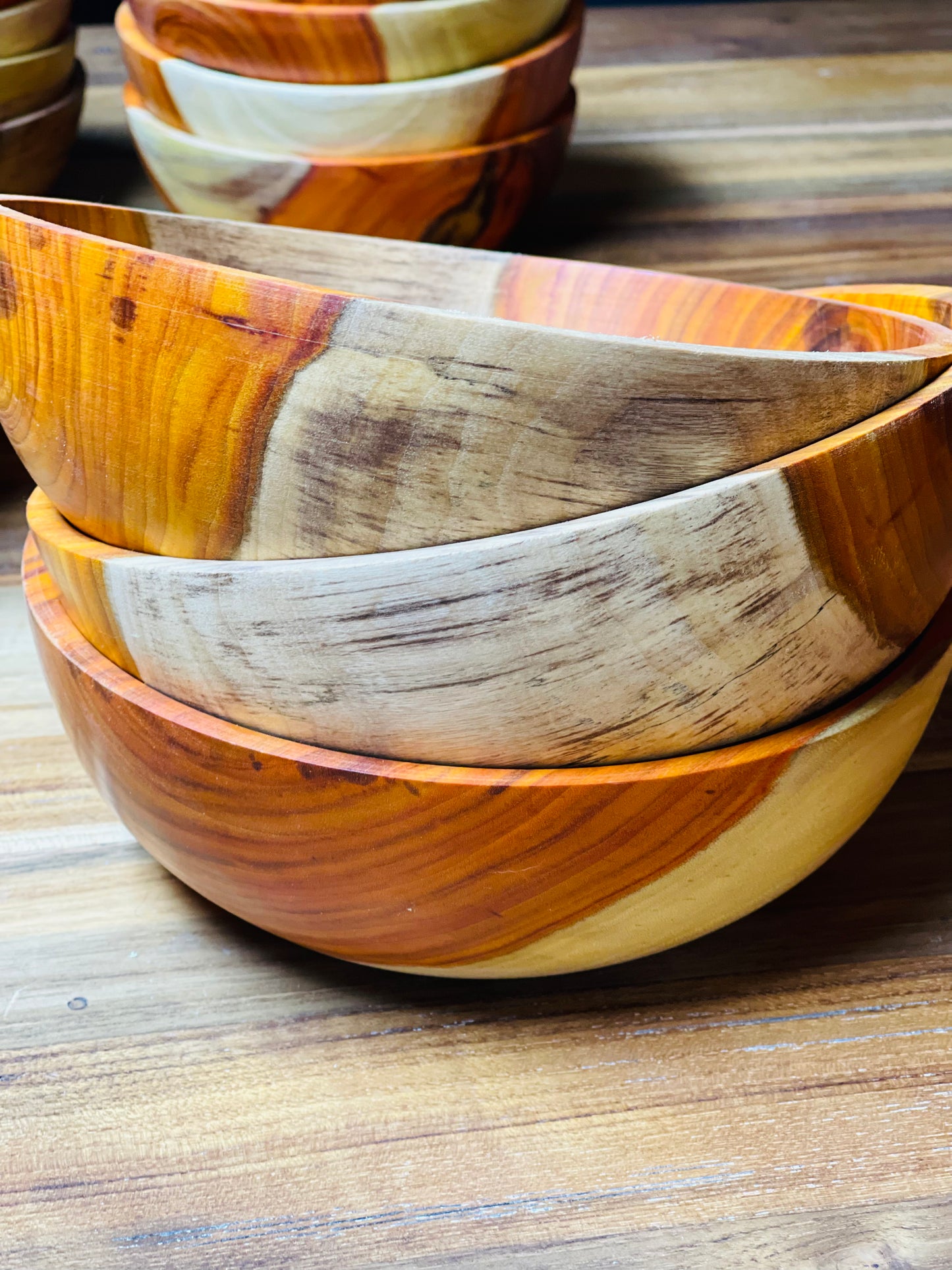 Orange Wood Bowls from Colombia - Restoration Oak