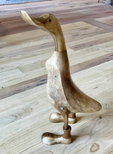 Load image into Gallery viewer, Hand Carved Wooden Duck Decory - Restoration Oak