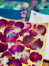 Load image into Gallery viewer, Square Sushi Server-Pressed Flowers - Restoration Oak