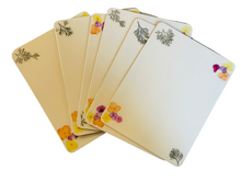 Load image into Gallery viewer, Placemats Set of 6-Pressed Flowers - Restoration Oak