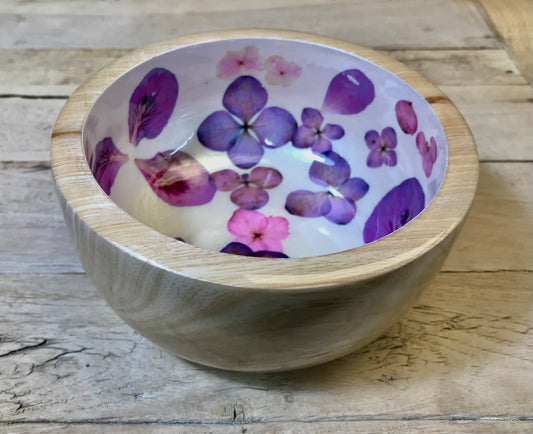 Pressed Flower Candy Dish - Restoration Oak