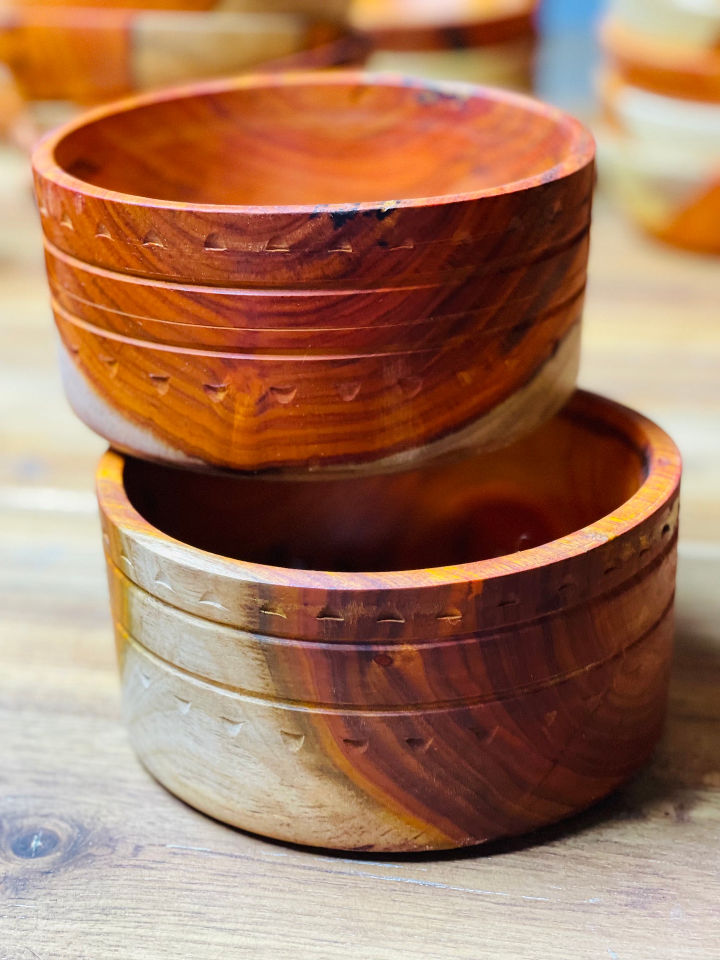 Orange Wood Salad Bowl from Colombia - Restoration Oak