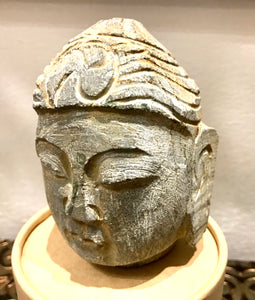 Stone Buddha Head - Restoration Oak